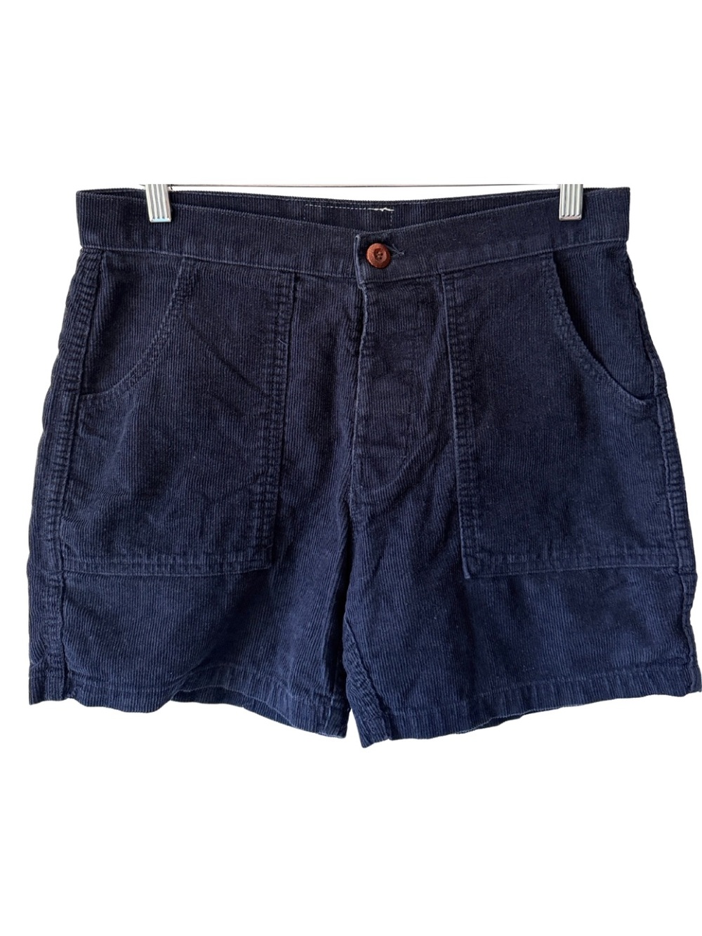 Birdwell Beach Britches Navy Blue Corduroy Walk Shorts Mens Size 30 4” Inseam